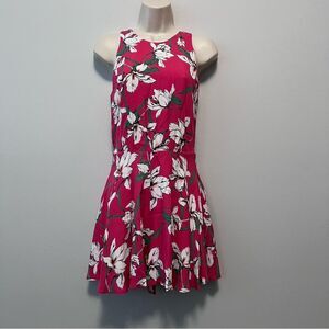 Lavender Brown Pink/White Floral Print Romper Size XS NWT!